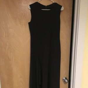 Asymmetrical Thigh Slit Vintage Donna Karan Dress